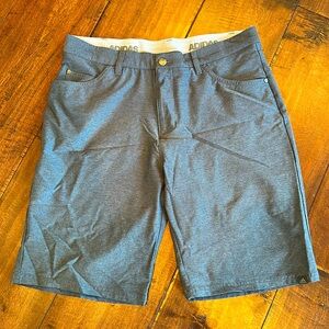 Adidas Gray / Blue Athleisure Shorts - Size 32